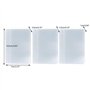 Chiic 1 Pièces Pochette de Carte en Plastique Porte-Cartes de Visite 10 Pages 10 Emplacements ou 10 Pages 20 Emplacements ou 10 