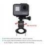 SUREWO Support de Guidon de vélo en Aluminium, Support de vélo de Montagne Rotatif à 360 degrés Compatible avec GoPro Hero 13/12
