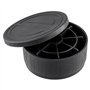 TAICHEUT Lot de 8 rehausseurs de meubles ronds réglables avec coussinets en caoutchouc inférieurs pour lits, armoires, canapés, 