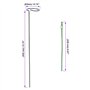 JOIKIT Lot de 20 Tuteurs Piquets de Support pour Plantes à Tige Unique de 40 cm, Boucles de Support pour Plantes, Piquets Verts 