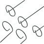 JOIKIT Lot de 20 Tuteurs Piquets de Support pour Plantes à Tige Unique de 40 cm, Boucles de Support pour Plantes, Piquets Verts 