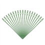 JOIKIT Lot de 20 Tuteurs Piquets de Support pour Plantes à Tige Unique de 40 cm, Boucles de Support pour Plantes, Piquets Verts 