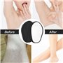 Épilateur nano en cristal pour femme, épilation sans rasage, effet épilateur pour peau lisse, sans poils (noir)