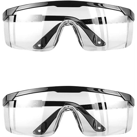 KAYLRE 2 PCS Lunettes De Protection Anti-Buée et UV Lunettes et Anti-Rayures pour Les lieux de Travail