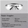 KAYLRE 2 PCS Lunettes De Protection Anti-Buée et UV Lunettes et Anti-Rayures pour Les lieux de Travail, Construction, Bricolage,