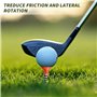 KALUROIL 50 PCS Tees de golf en caoutchouc durable - Couleurs variées - Accessoire professionnel pour golfeurs