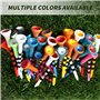 KALUROIL 50 PCS Tees de golf en caoutchouc durable - Couleurs variées - Accessoire professionnel pour golfeurs