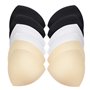 Lot de 6 Paires de Coussinets de Soutien Gorge Inserts Triangulaires Couleur Peau Rembourrage Amovible Doux et Confortable pour