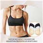 Lot de 6 Paires de Coussinets de Soutien Gorge Inserts Triangulaires Couleur Peau Rembourrage Amovible Doux et Confortable pour 