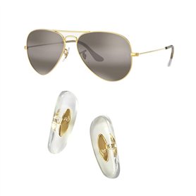 Plaquette de nez de rechange à clipser de 16 mm pour lunettes de soleil Ray-Ban Aviator RB3025