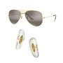 Plaquette de nez de rechange à clipser de 16 mm pour lunettes de soleil Ray-Ban Aviator RB3025