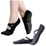 CLDURHGE Chaussettes de Yoga Chaussettes Antidérapantes Femme 2 Paires Chaussettes Pilates pour Yoga Pilates Ballet Fitness Entr
