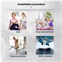 CLDURHGE Chaussettes de Yoga Chaussettes Antidérapantes Femme 2 Paires Chaussettes Pilates pour Yoga Pilates Ballet Fitness Entr