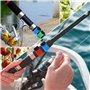 ANROI 25 Pack Sangles Canne à Pêche en 5 Couleurs - pour Canne Pêche, Raquette Badminton, Clubs Golf - Solides, Imperméables et 