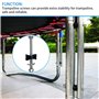 Jiehaojia Lot de 12 M6 vis de Trampoline en Acier galvanisé avec clé pour Trampoline Fixe