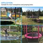 Jiehaojia Lot de 12 M6 vis de Trampoline en Acier galvanisé avec clé pour Trampoline Fixe