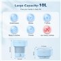 Cuve à Linge Pliable de 10L Portable