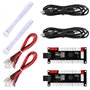 Reyann 2 Player Arcade Game DIY Parts USB PC Joystick pour 2 x Retard zéro USB Encoder + 2 x 5 Pin 8 Way Joystick + 20 x Bouton 