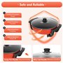 Hot Pot électrique 6 l - Wok électrique double face avec couvercle - Hot Pot chinois Yin Yang - 2 côtés - Avec contrôle indépend