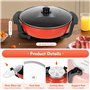 Hot Pot électrique 6 l - Wok électrique double face avec couvercle - Hot Pot chinois Yin Yang - 2 côtés - Avec contrôle indépend