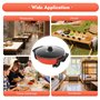 Hot Pot électrique 6 l - Wok électrique double face avec couvercle - Hot Pot chinois Yin Yang - 2 côtés - Avec contrôle indépend