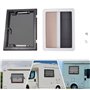 Fenêtre Universelle pour Camping-Car - Basculante et Latérale avec Moustiquaire Intégrée - Compatible Caravane, Fourgon (600 x 4