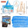 Shuttle Art Chevalet Peinture Enfant, 69PCS Kit Peinture Acrylique Inclus 30 Couleurs Peinture Acrylique, Chevalet, Toile, Pince