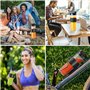 Blender Mixeur 700 W, 2-in-1 Blender Smoothie Professionnel avec Bol verre 1,5 L & Tasse 570ml, Robots Multifonctions pour Smoot