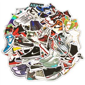 PINTOPUNTO 100 Pcs Tide Brand Baskets Graffiti Autocollants
