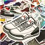 PINTOPUNTO 100 Pcs Tide Brand Baskets Graffiti Autocollants, ZHULIA-Cartoon Baskets Autocollants Imperméables Convient aux Enfan