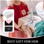 YUTUY Boîte à Bijoux,Coffre 3 Niveaux Rangement Bijoux Verrouillable avec Clef, en Cuir Imperméable, pour Filles Ranger Bagues C