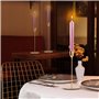 YUTUY Bougeoir Chandelier,Chandelier Bougeoir Dorés 9 Pcs,Chandelier de Mariage,Rétro Métal Porte-Bougie Conique,pour Bougie Con