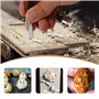 YUTUY Outil de Ciseaux à Bois Kit,29Pièces DIY Outils de Sculpture,Couteau Sculpture Bois,Kit Sculpture Bois,Avec gants anti-cou