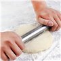 22.5 cm Antiadhésif en Acier Inoxydable Rouleau Patisserie Robuste et isse Rouleau à Pâte