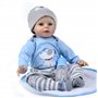 antboat Reborn Poupée Bébé 22 Pouces 55 cm Silicone Souple Vinyle Charmant Reborn Garçon Simulation Nouveau-Né Jouet Réalité Fai