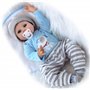 antboat Reborn Poupée Bébé 22 Pouces 55 cm Silicone Souple Vinyle Charmant Reborn Garçon Simulation Nouveau-Né Jouet Réalité Fai
