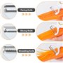 3 en 1 éplucheur électrique, Trancheuse de Fruits Automatique USB éplucheur à Julienne électrique pour Pomme de Terre Concombre 