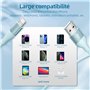 Bkayp Câble Chargeur iPhone, 2M/Lot de 3, Charge Rapide Cord Lightning Cable Compatible avec iPhone 14 13 12 11 Pro Max XR XS X 