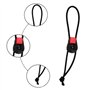 MiOYOOW 4PCS Sangles Canne à Pêche Élastiques, Liens Rapides pour Canne à Pêche avec Sangles Cordon Serrage pour Cannes à Lancer