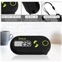 Mini Podomètre 3D Avec Clip et Cordon de Cou - Capteur Précis Pour Mesurer Pas et Distance - Pour Homme, Femme, Enfant, Course, 