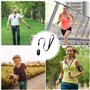 Mini Podomètre 3D Avec Clip et Cordon de Cou - Capteur Précis Pour Mesurer Pas et Distance - Pour Homme, Femme, Enfant, Course, 
