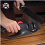 MITSUMOTO SAKARI Aiguiseur de couteaux Japonais Réglable à 5 Angles, Aiguiseur de Couteaux de Cuisine en 3 étapes pour Ciseaux e
