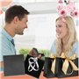 4 Pièces Boite Cadeau Bijoux, Petite Boite A Bijoux avec Sac Cadeau 4pcs, Boite Cadeau Bracelet Vide avec Couvercle, Ecrin Bijou