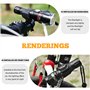 6 pièces Porte Béquilles, Rotation 360 Degrés Support Canne de Déambulateur, Porte-Canne pour Tube de Fauteuil Roulant de 2,5 à 