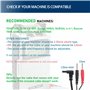 TENS Clips d'oreille pour stimulation du nerf vagual, double électrodes en silicone