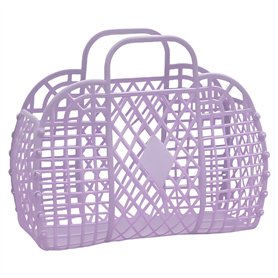 Jelly Bag - Panier rétro portable pour fille - Sac de voyage étanche - Panier à gelée pour piscine