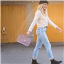 Jelly Bag - Panier rétro portable pour fille - Sac de voyage étanche - Panier à gelée pour piscine, travail, violet - Référez-vo