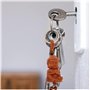 Porte-clés Bouddha,2 pièces Petite Porte-clés Bouddha en Bois Porte-Bonheur Talisman Chakra Yoga Cadeau Figurine,Mini Bouddha Po