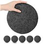 Lot de 6 Dessous de Verre en Feutre épais – Ø 20 cm Ronds