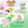 Mardo 1400 Perles à Repasser de 10 mm Pour Enfants, Perles à Emboîter XL avec Boîte de Rangement, Plaques de Perles à Repasser, 